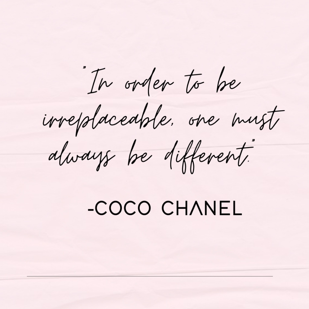 Coco Chanel quote Its not the appearance its the essence Its not  the