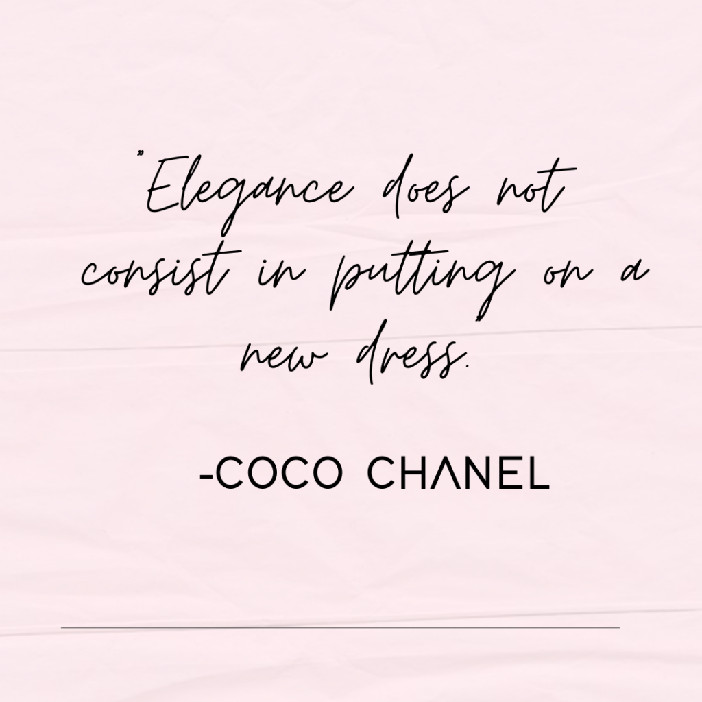 Coco Chanel Quote