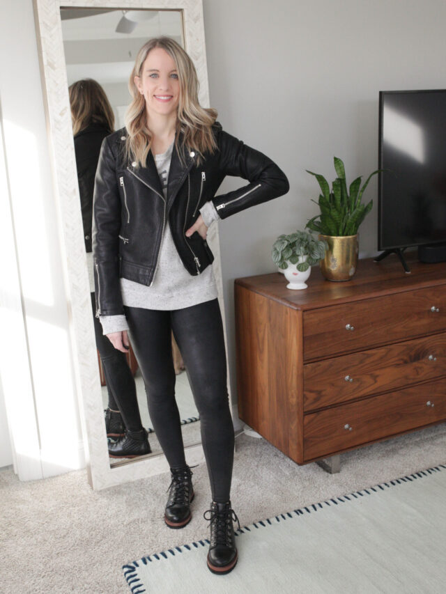 8 Stylish Outfits With Faux Leather Leggings
