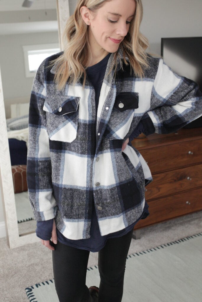 Plaid shacket