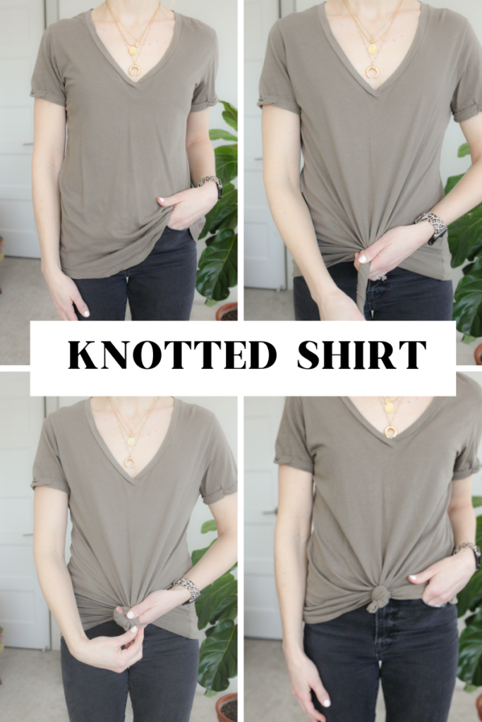 How to Do a Knotted Tee or Tie Tuck