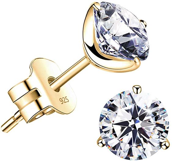 best cubic zirconia diamond stud earrings