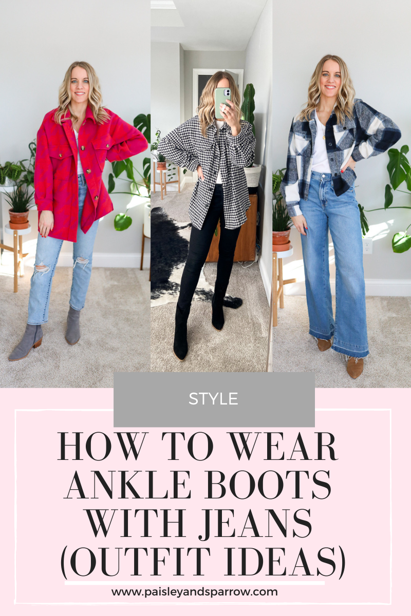 Ankle boots hotsell and jeans outfits