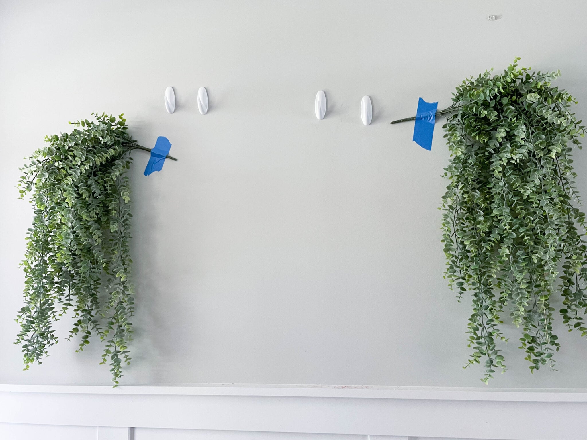 DIY Faux Greenery Wall Hanging Paisley & Sparrow