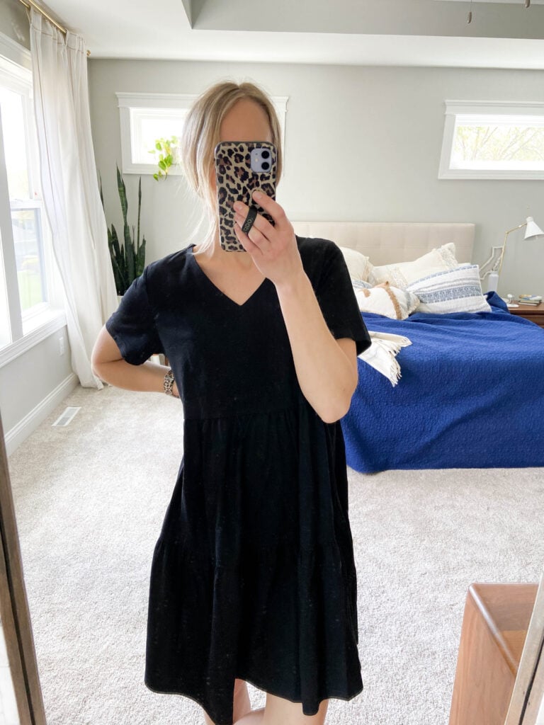 Simple black dress