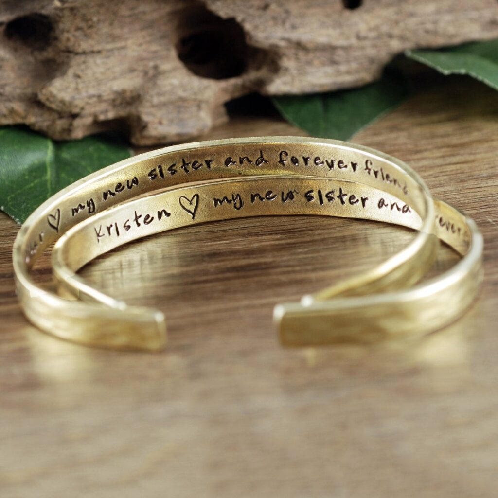 Custom gold bracelet