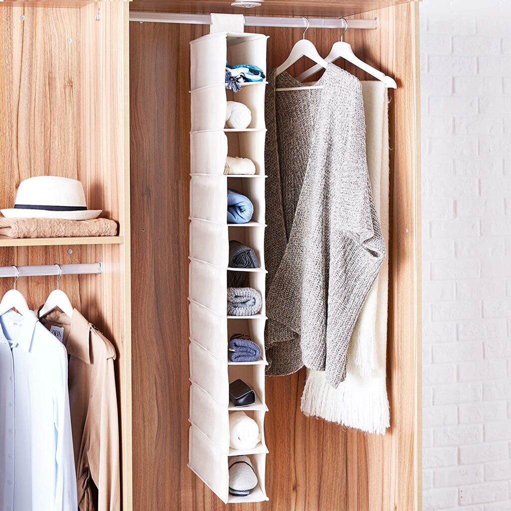 hanging closet shelf