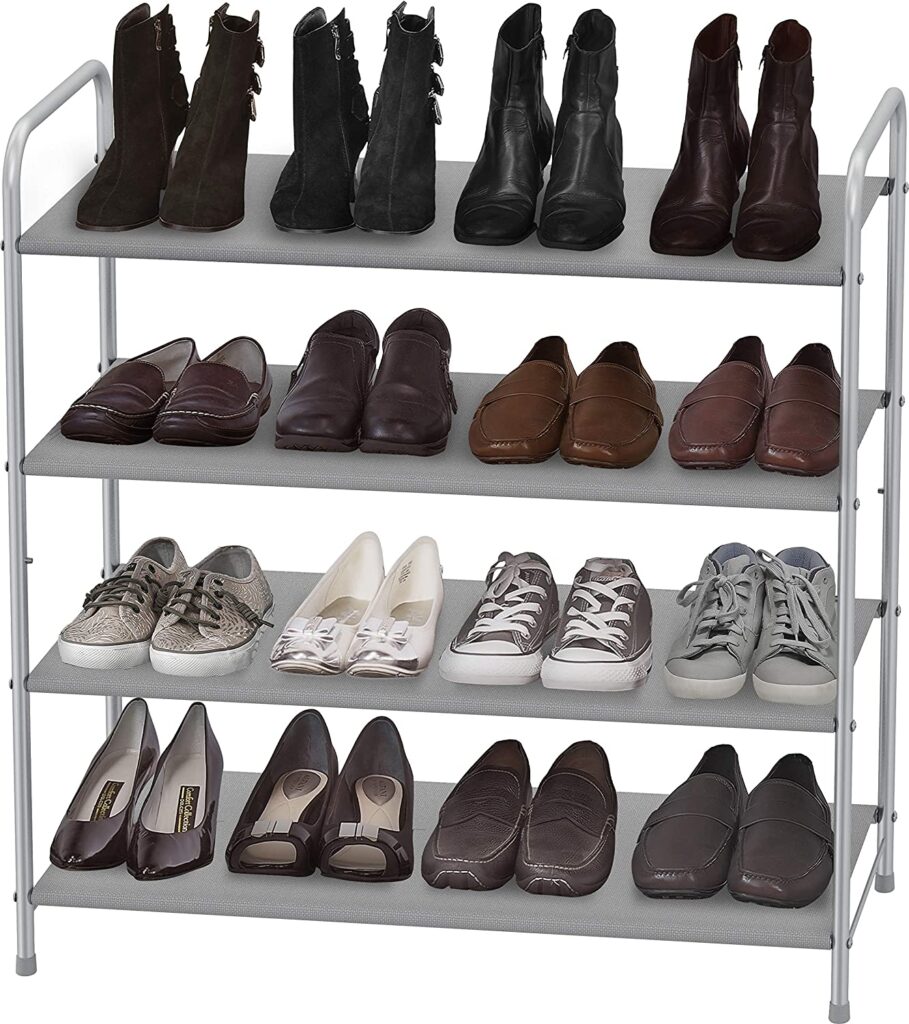 tiered shoe rack