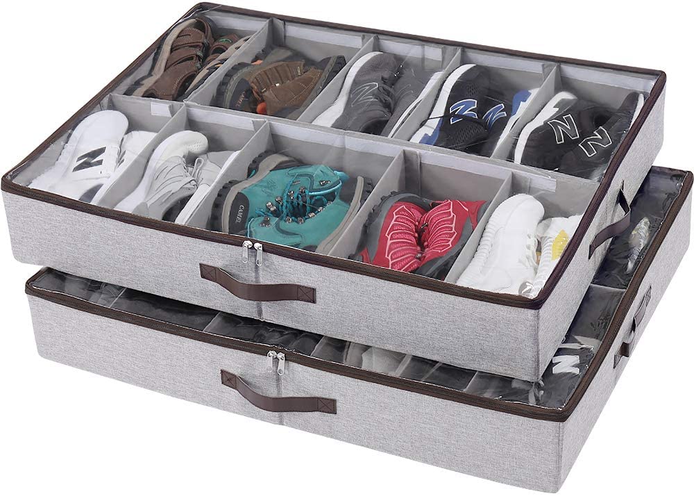 under the bed shoe storage