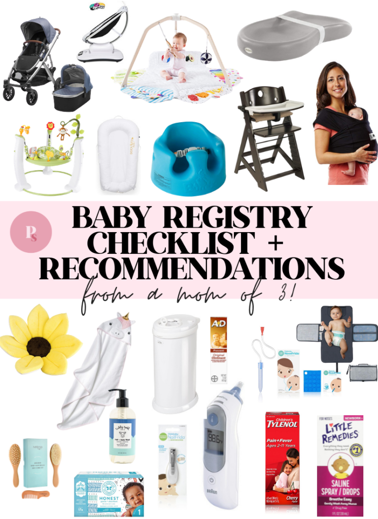 Suggested baby registry store items