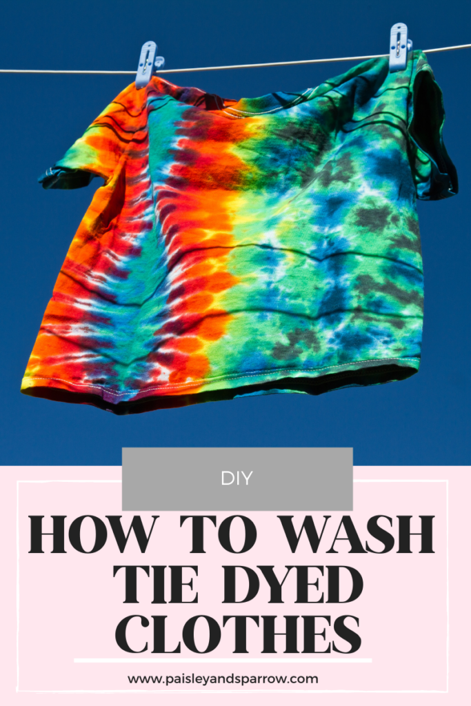 do i wash my tie dye shirt