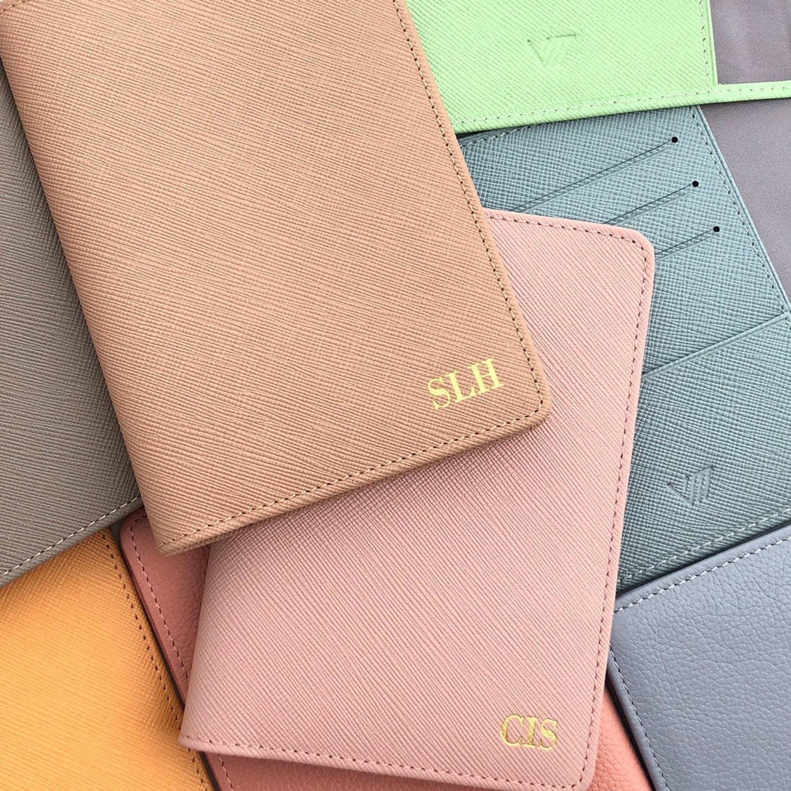 Passport Cover Monogram Passport Holder Personalized