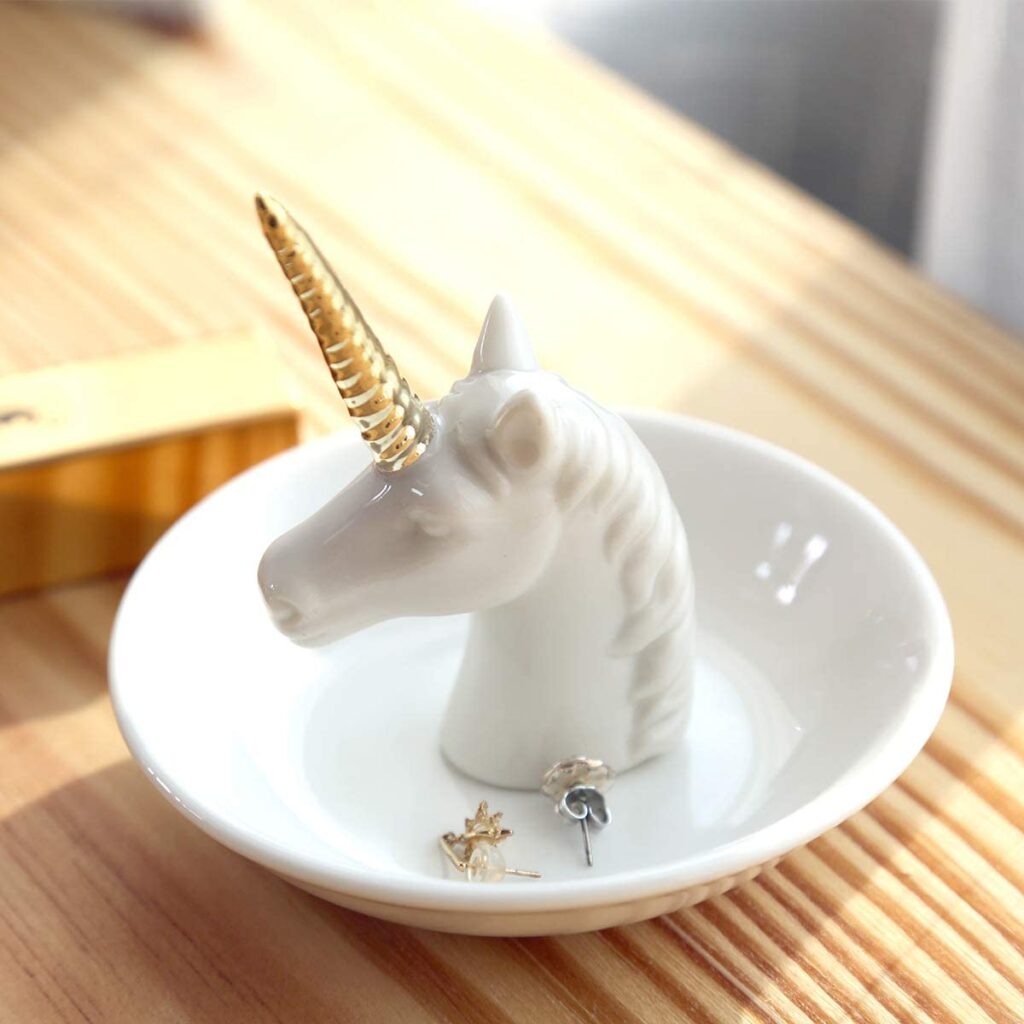 Unicorn ceramic ring holder