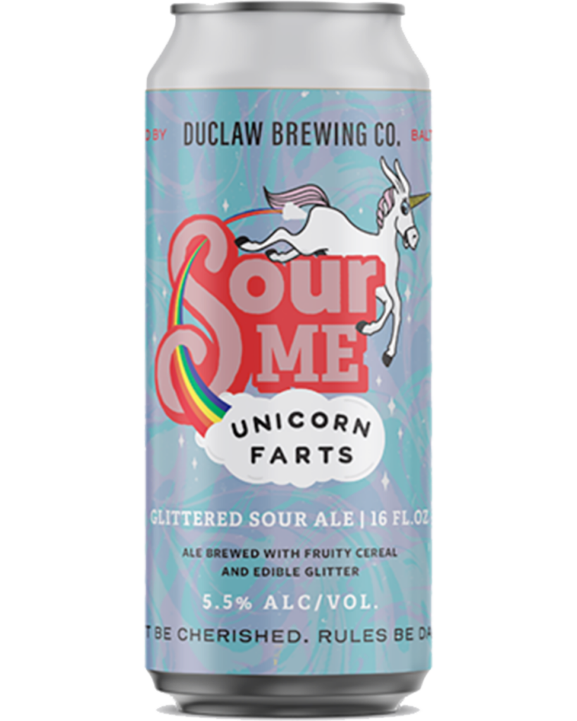 Unicorn Farts glittered sour ale