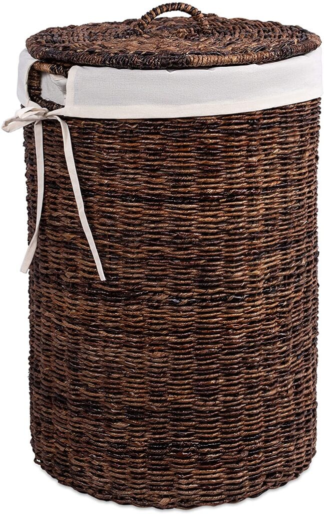 BIRDROCK HOME Abaca Laundry Hamper with Liner