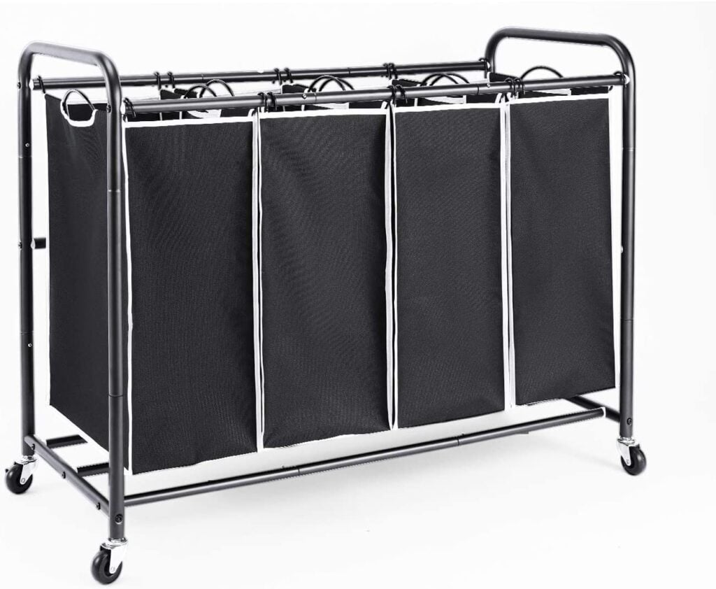 rOMOON 4 Bag Laundry Sorter Cart