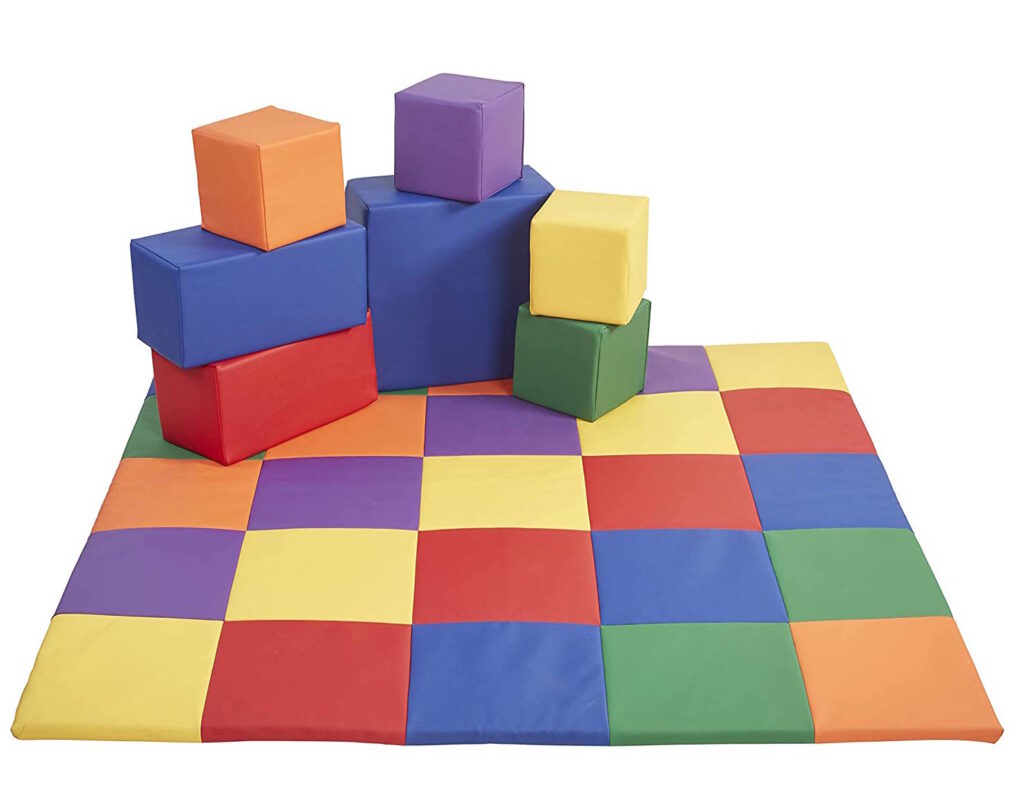 foam blocks and mat