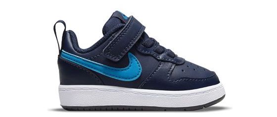 Nike court sneakers with blue check