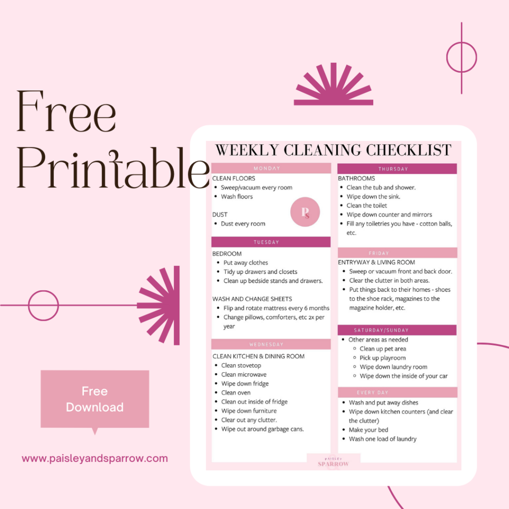 easiest-weekly-cleaning-schedule-free-printable-checklist-paisley