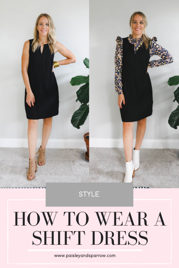 How To Wear A Shift Dress: Dress Hang Loosely from the Body