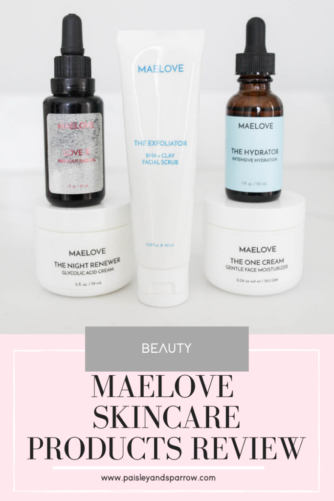 Maelove skincare products review