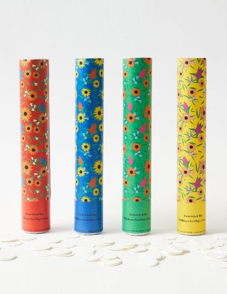 4 wildflower seed cannons