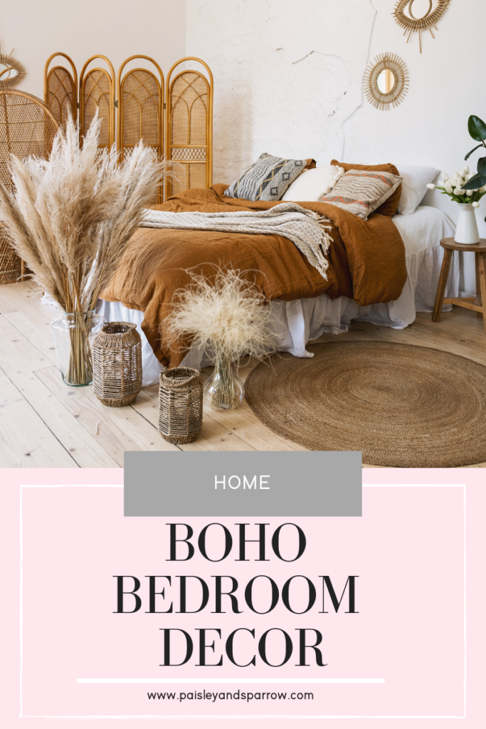 Boho bedroom decor