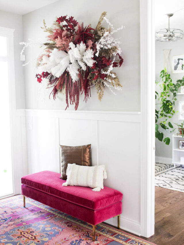 How to Make a Statement Floral Wall Hanging