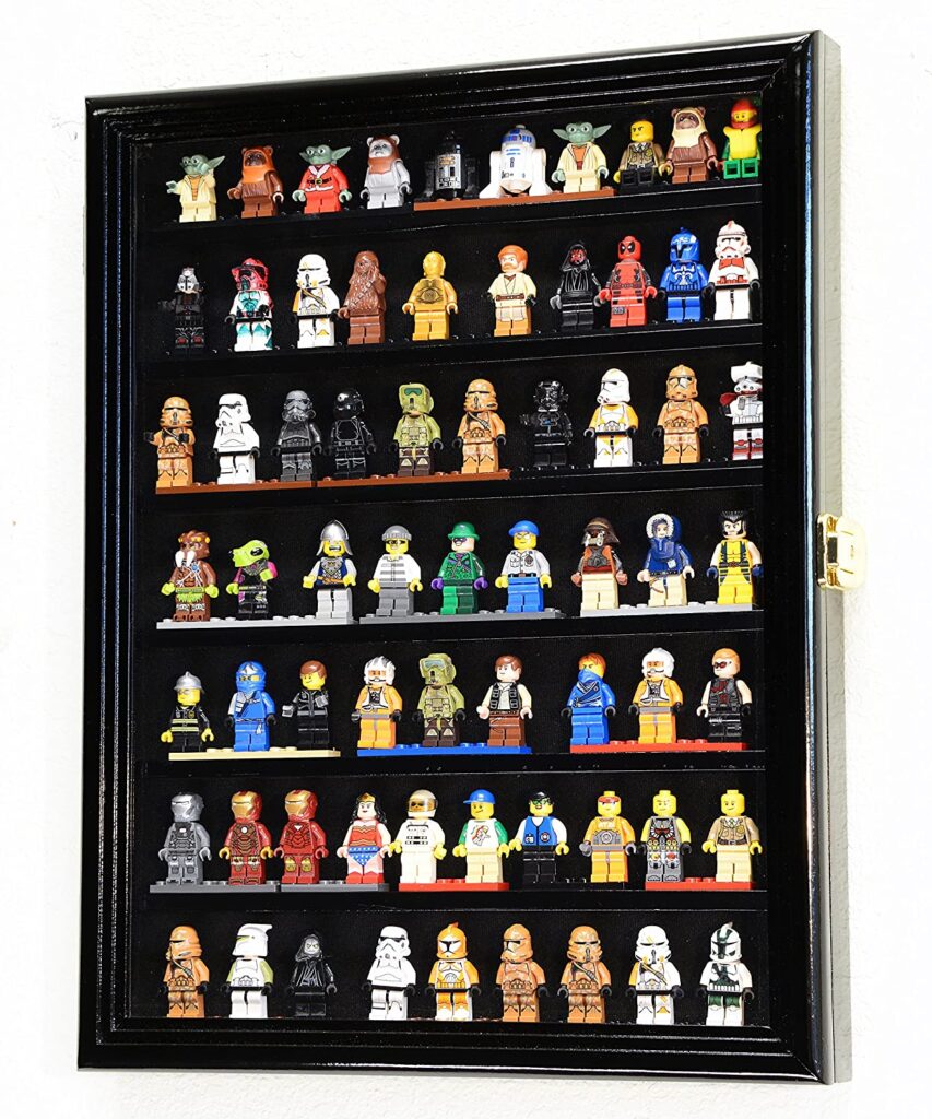Display Case Cabinet with Adjustable Shelves