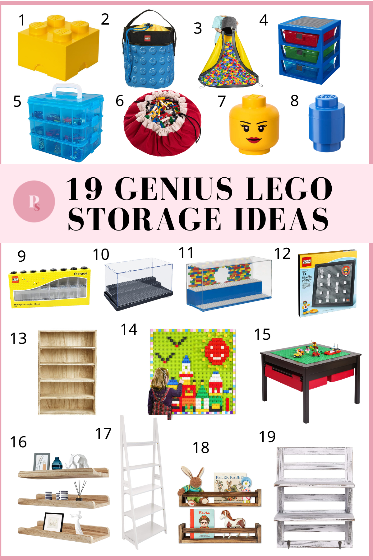 60 Best DIY Lego Storage Ideas - Prudent Penny Pincher