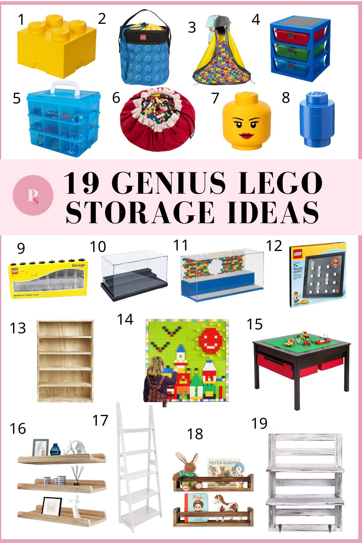 33 Lego Storage Ideas to Save Your Sanity - The Handyman's Daughter