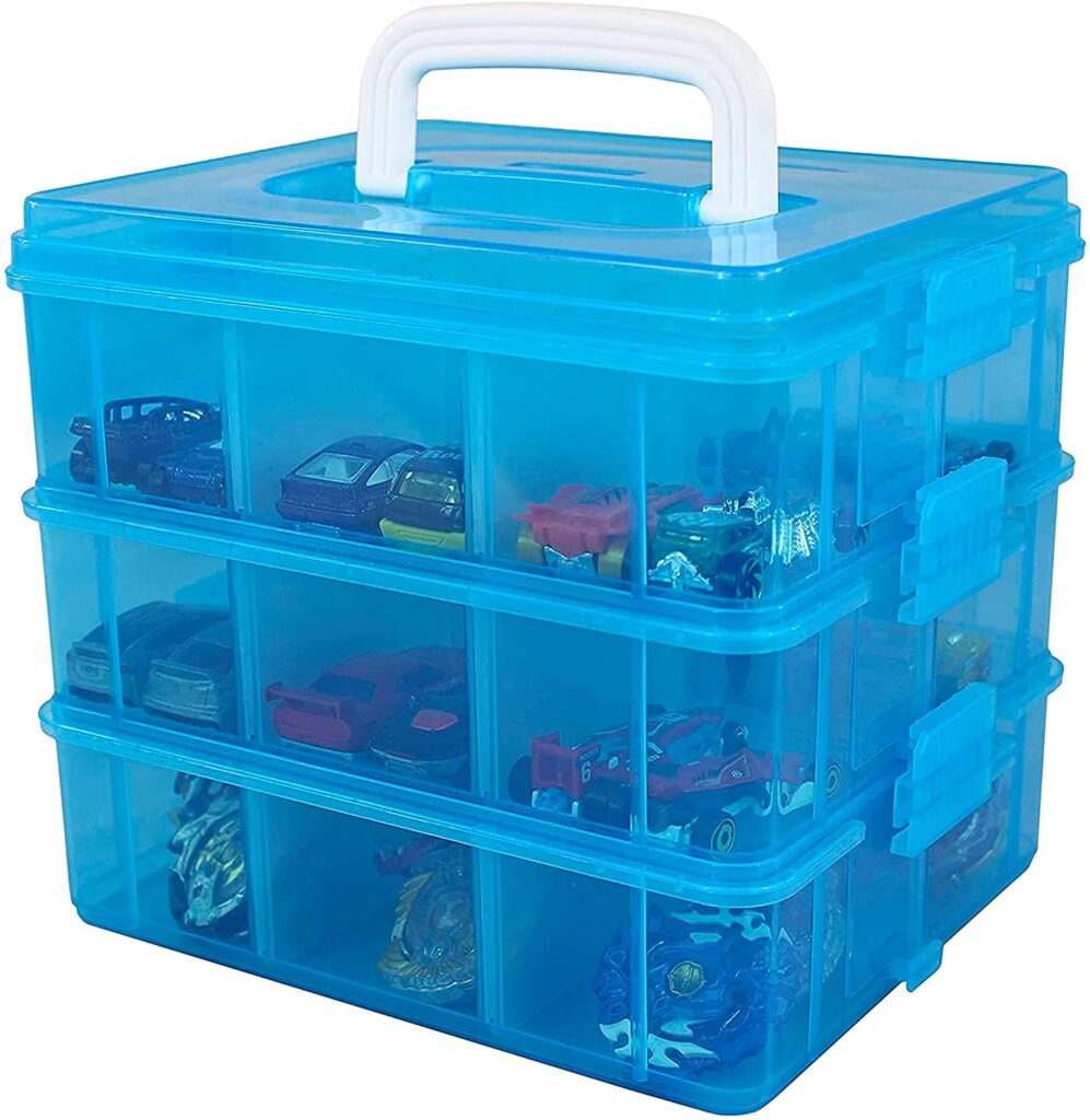 Bins & Things Stackable Toys Organizer Storage Case