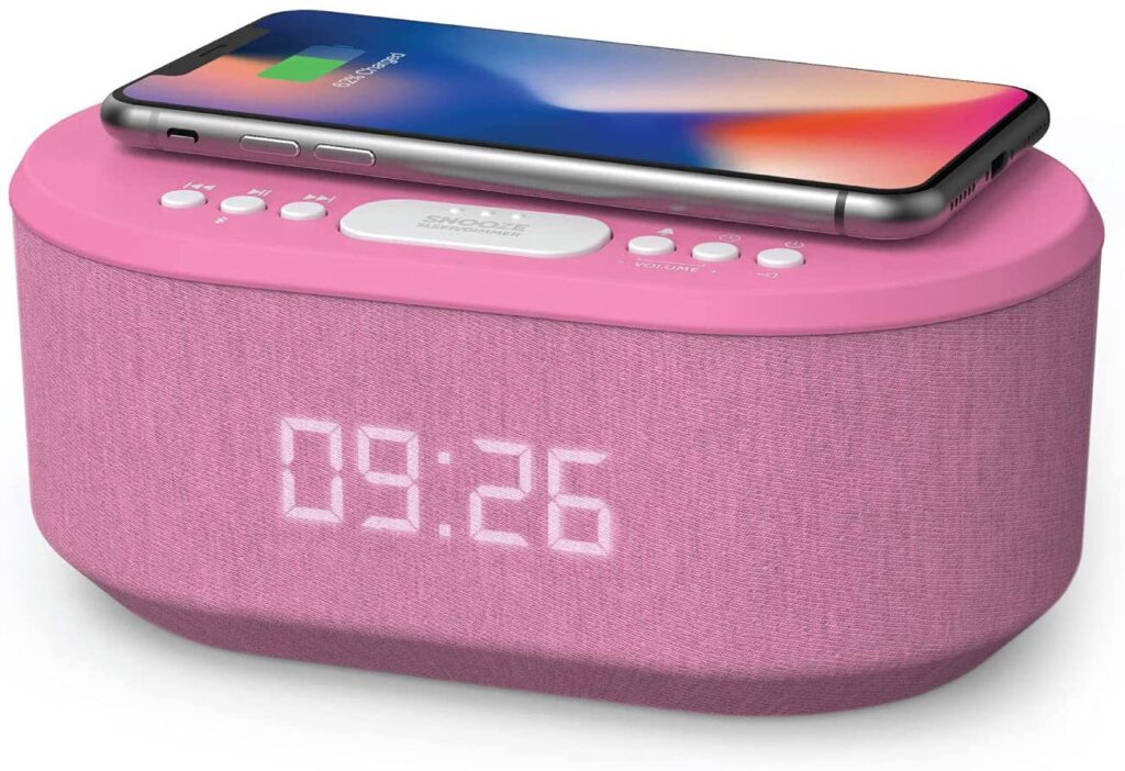 Alarm clock and wireless charger
