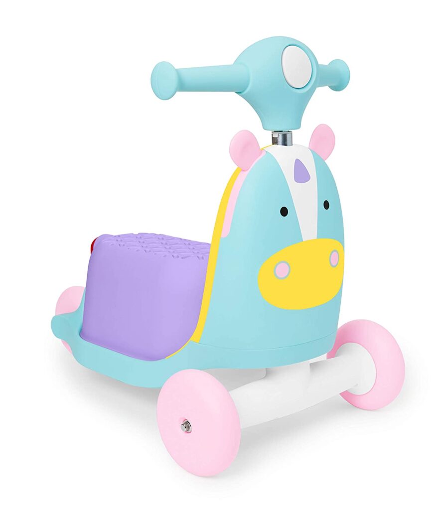 Skip Hop Unicorn convertible ride-on toy and scooter