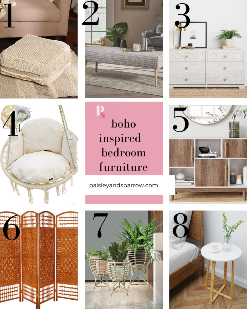 8 boho inspired bedroom furniture