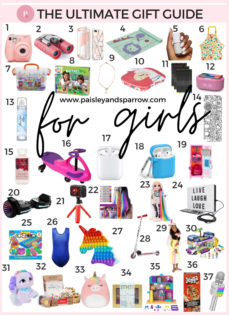 37 perfect gift ideas for girls 2021 paisley sparrow