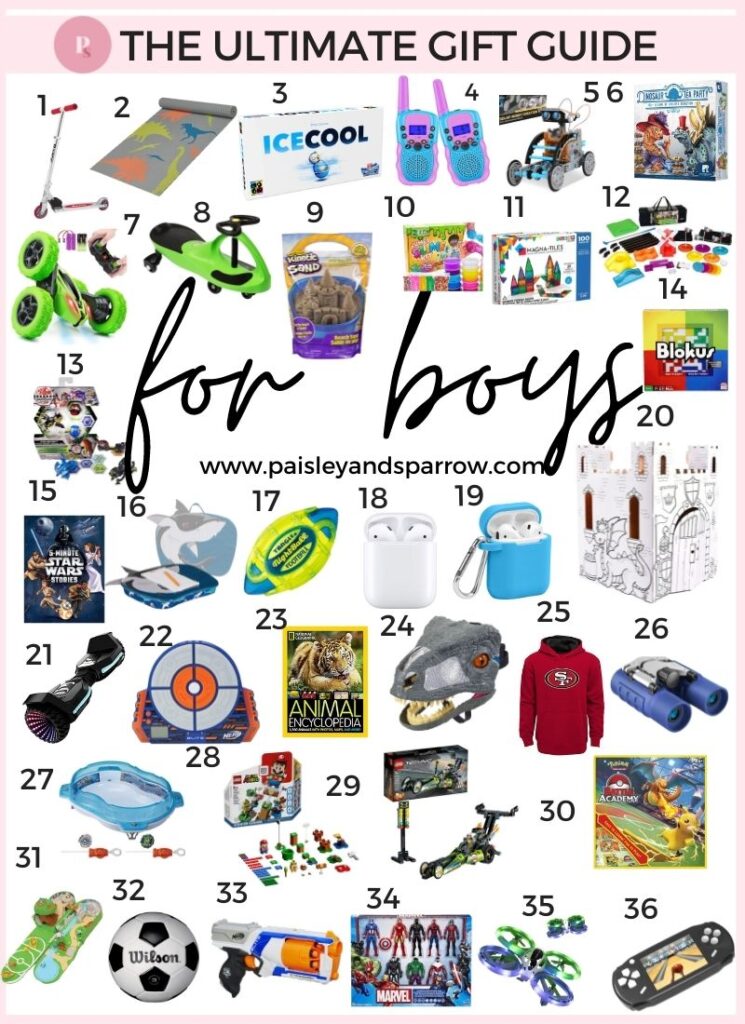 The ultimate gift guide for boys - 36 ideas