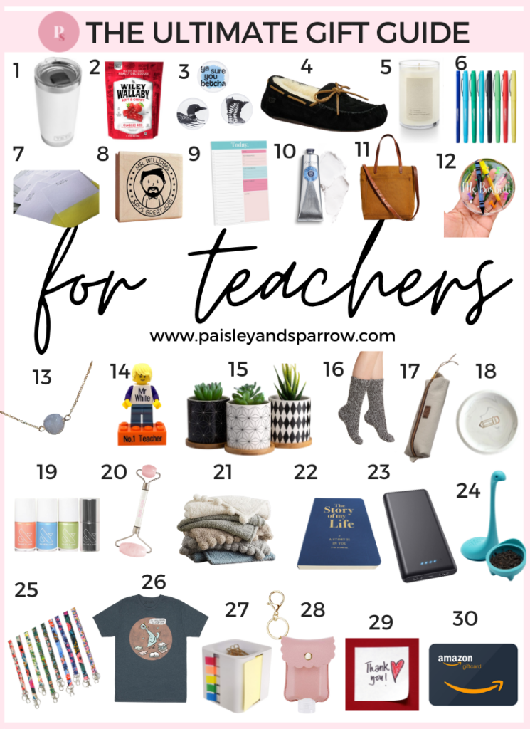 The ultimate gift guide for teachers - 30 ideas