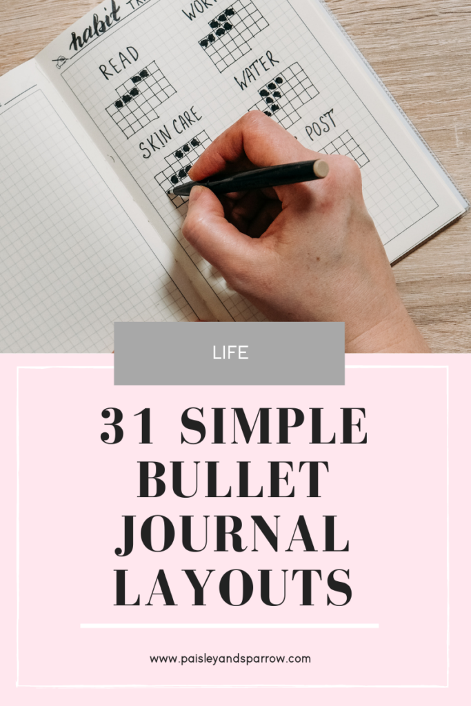 31 bullet journal layouts