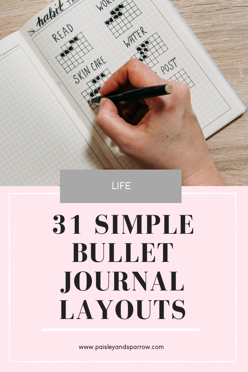 31 Best for Simple Bullet Journal Layouts Paisley &