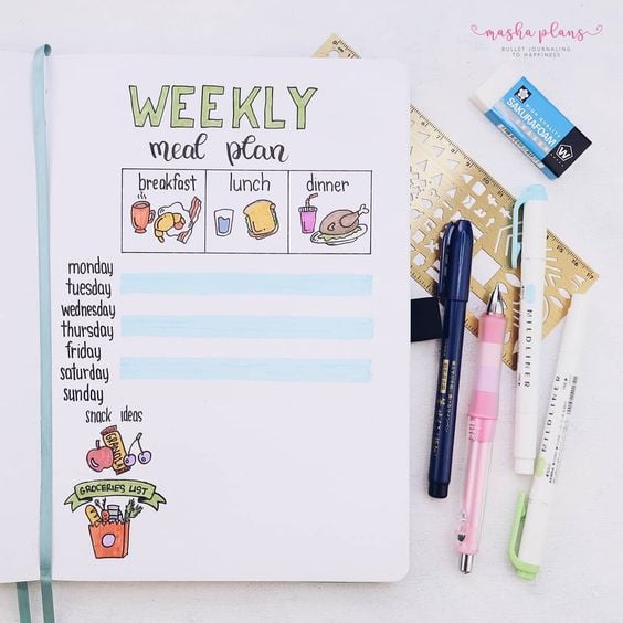 How to Put Your Favorite Recipes in Your Bullet Journal ⋆ The Petite Planner