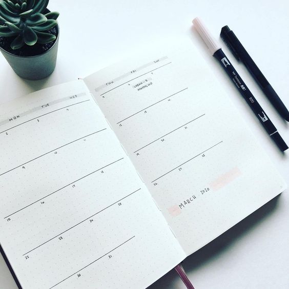 Monthly Calendar Spread