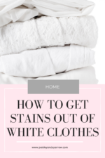 How to Get Stains Out of White Clothes - Paisley & Sparrow