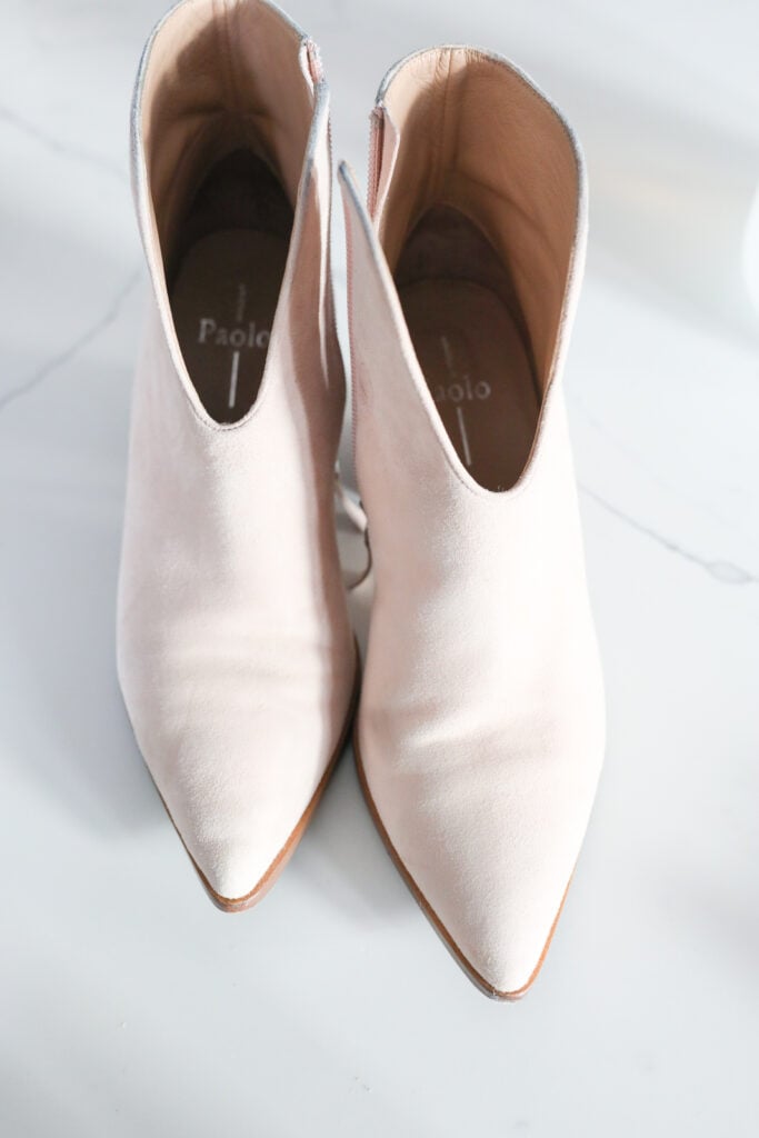 Clean pink suede on sale shoes