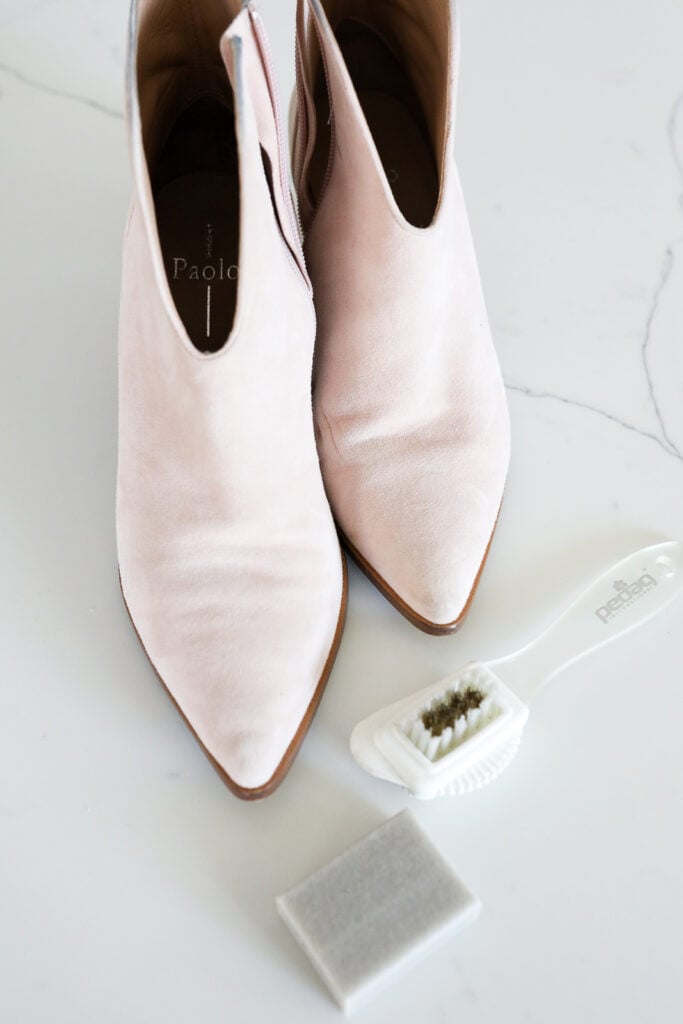 Cleaning on sale suede heels