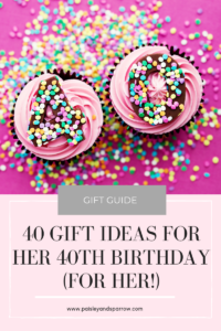 40 Gift Ideas for Her 40th Birthday (for Women!) - Paisley & Sparrow