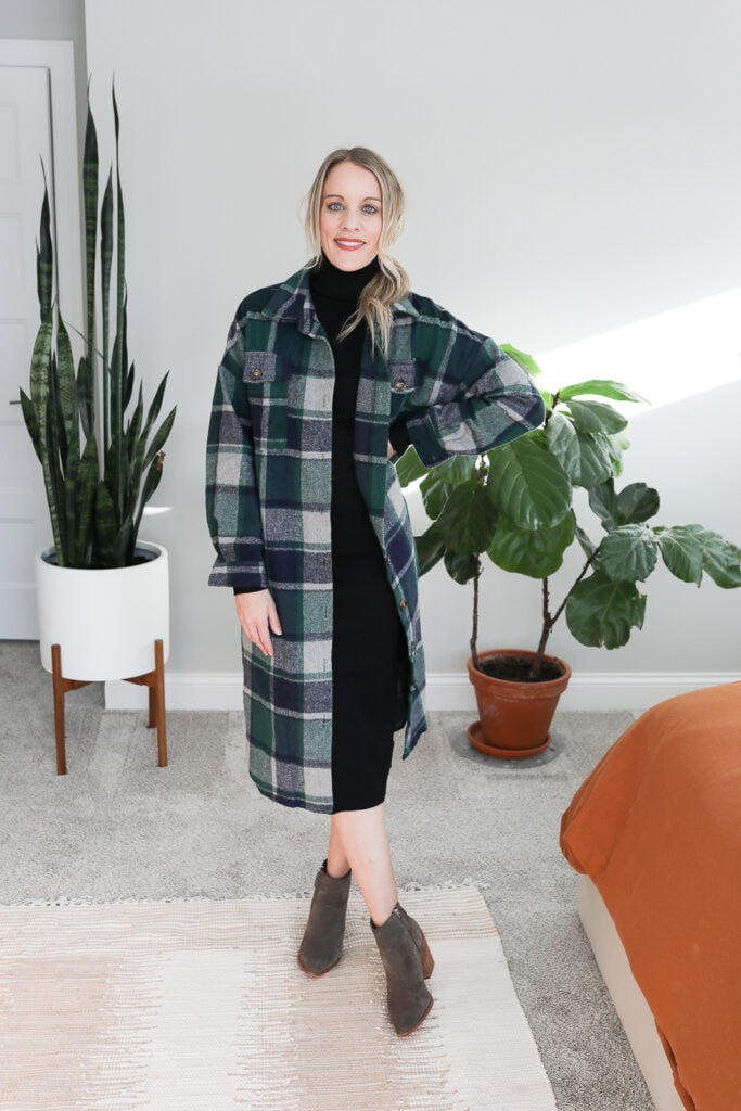 Flannel 2024 sweater dress