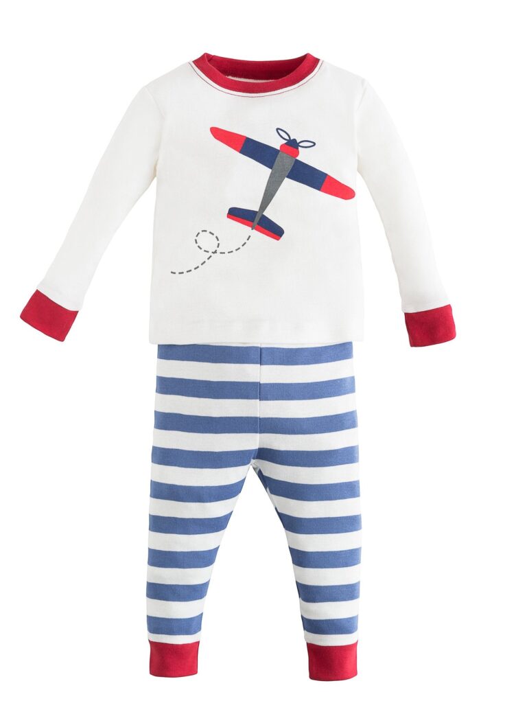 Under the Nile long johns with stripes and airplane
