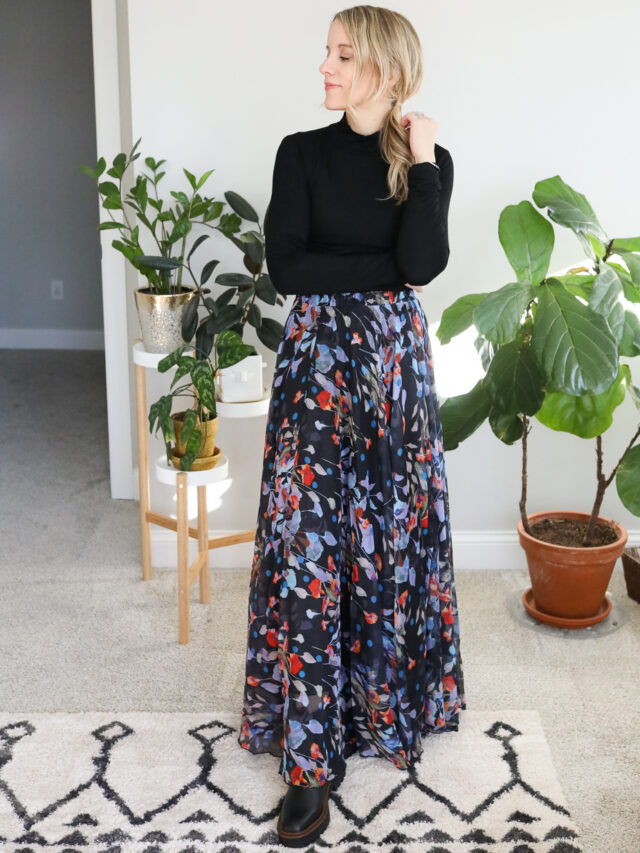 chelsea boots and maxi skirt