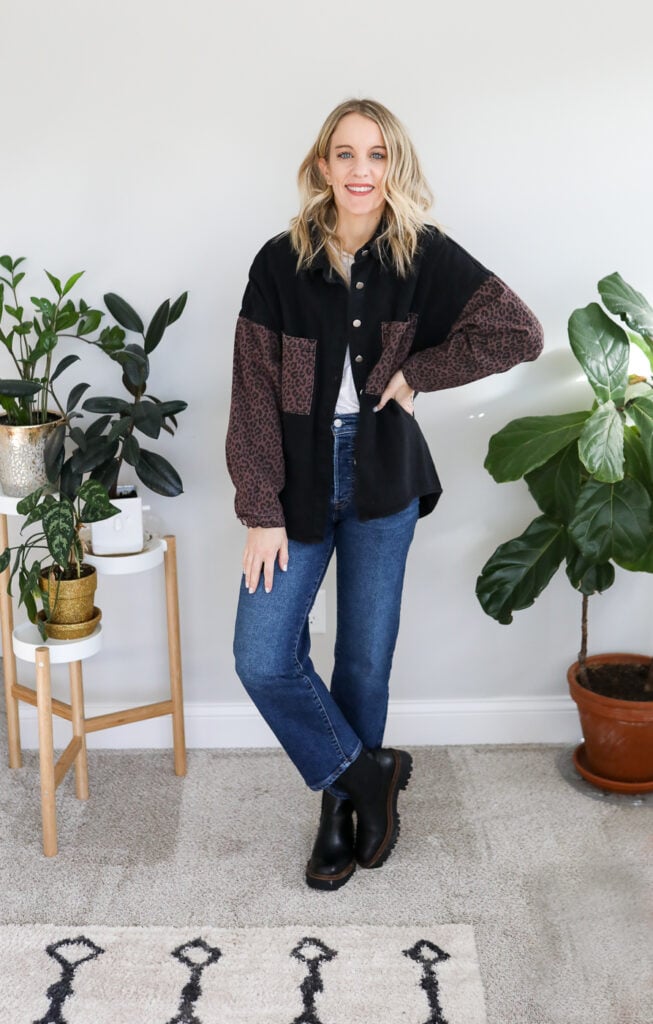 chelsea boots, cropped jeans and denim jacket